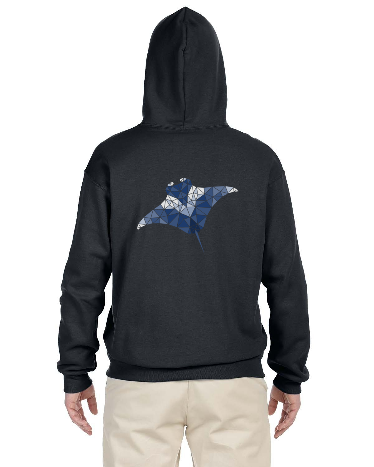 Manta Ray Hoodie Simple