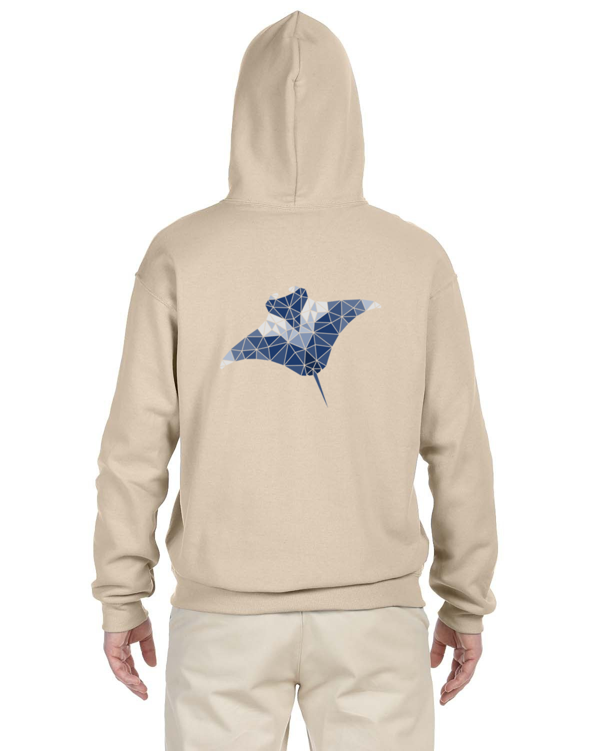 Manta Ray Hoodie Simple